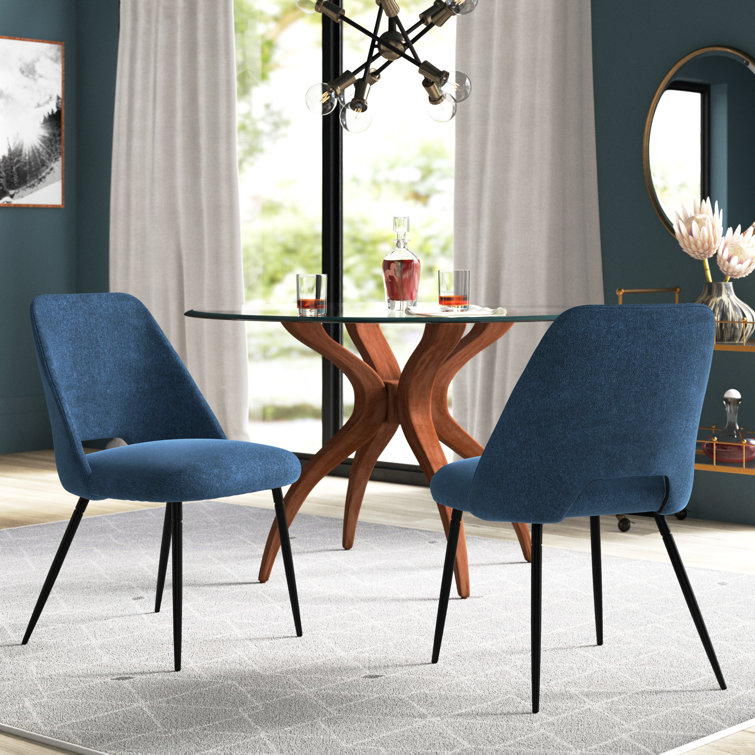 Blue best sale dinette chairs